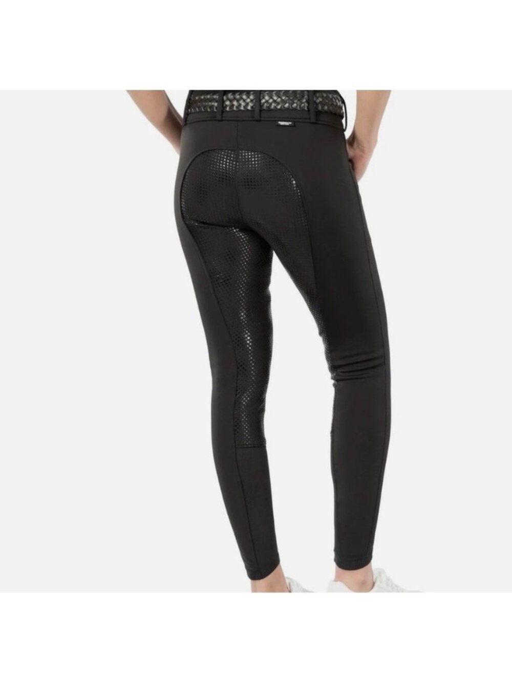 Horze Grand Prix Women's 32 Thermo Softshell Full Seat Breeches Black Equestrian